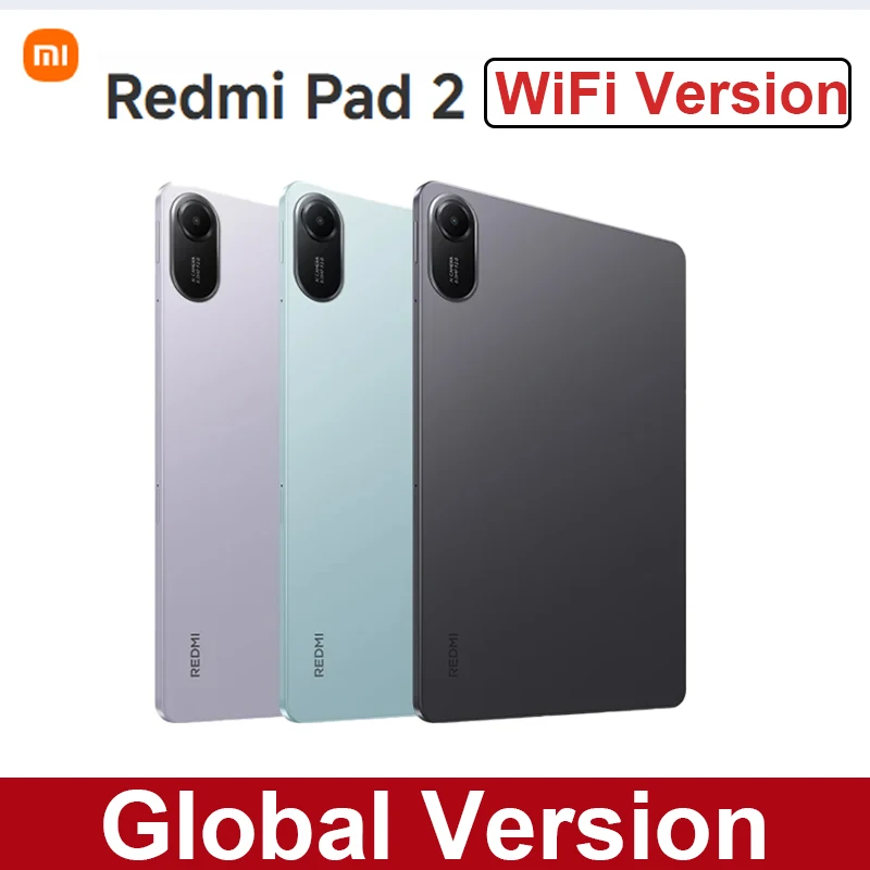 

Глобальная версия Redmi Pad 2 Wi-Fi 11 "дисплей Mali-G57 MC2 Аккумулятор 9000 мАч 2560 x 1600 90 Гц Wi-Fi HyperOS 2 18 Вт Быстрая зарядка