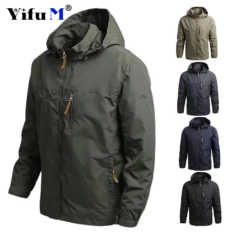 

Mens Waterproof Fishing Jackets Softshell Jacket Windbreaker Climbing Coat Outdoor Jacket Hiking Camping Clothes Autumn