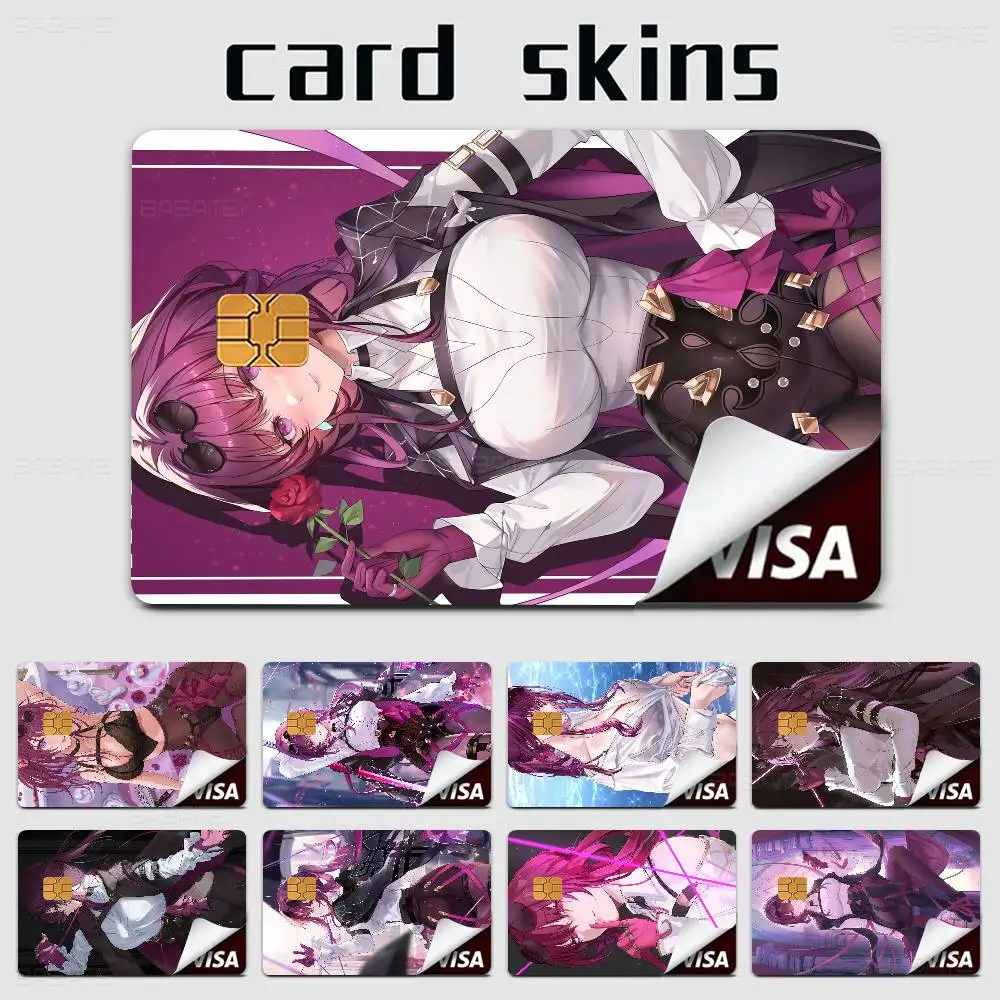 Honkai Star Rail Kafka Anime Cartoon Aufkleber Film Skin für Kreditkarte Debit Bank Bus Karte