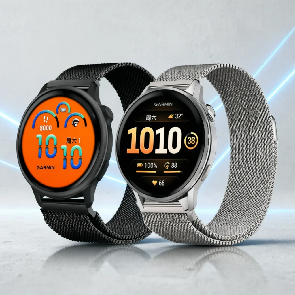 20mm 22mm Milanese Strap For Garmin Venu 3 2/SQ 4 45mm Steel Band Forerunner 265 255 245 645 Music Watchband Vivoactive 3 4 5 6