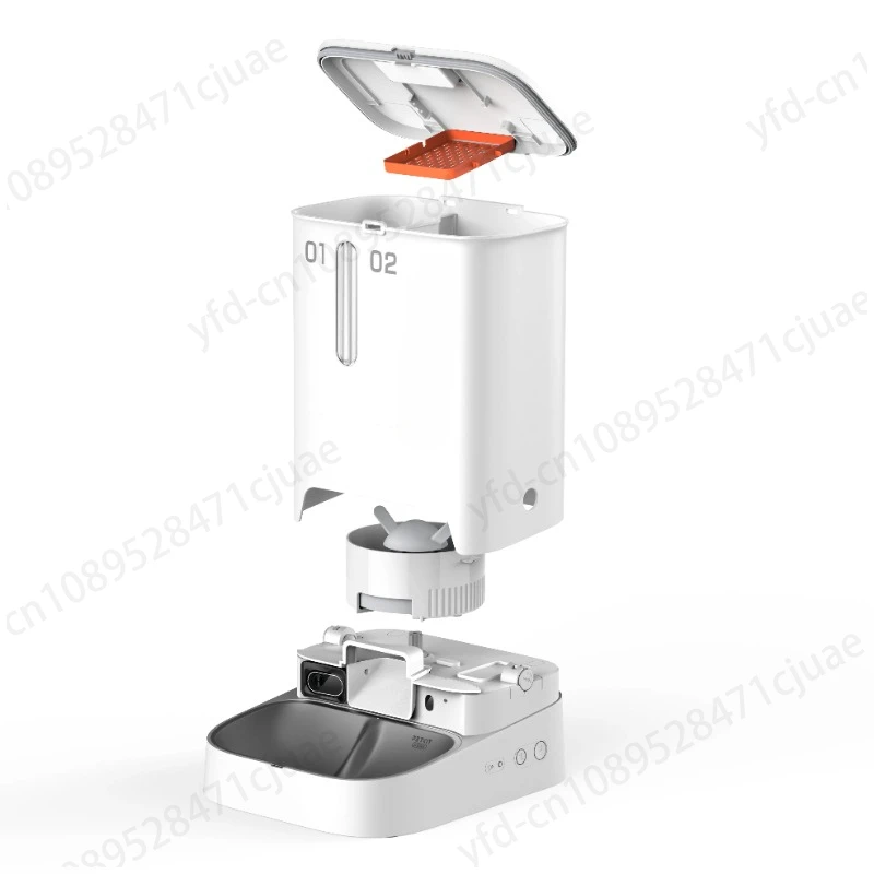 Dual-Hopper with 1080p Camera 140 Degree Wide Angle Lens Large Capacity Automatic Pet Feeder