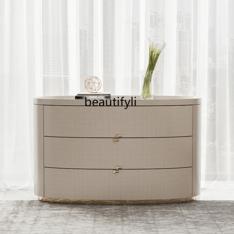 

Chest of Drawers Minimalist Simple Luxury Bedroom Storage Cabinet Cloakroom Center Table Bedside