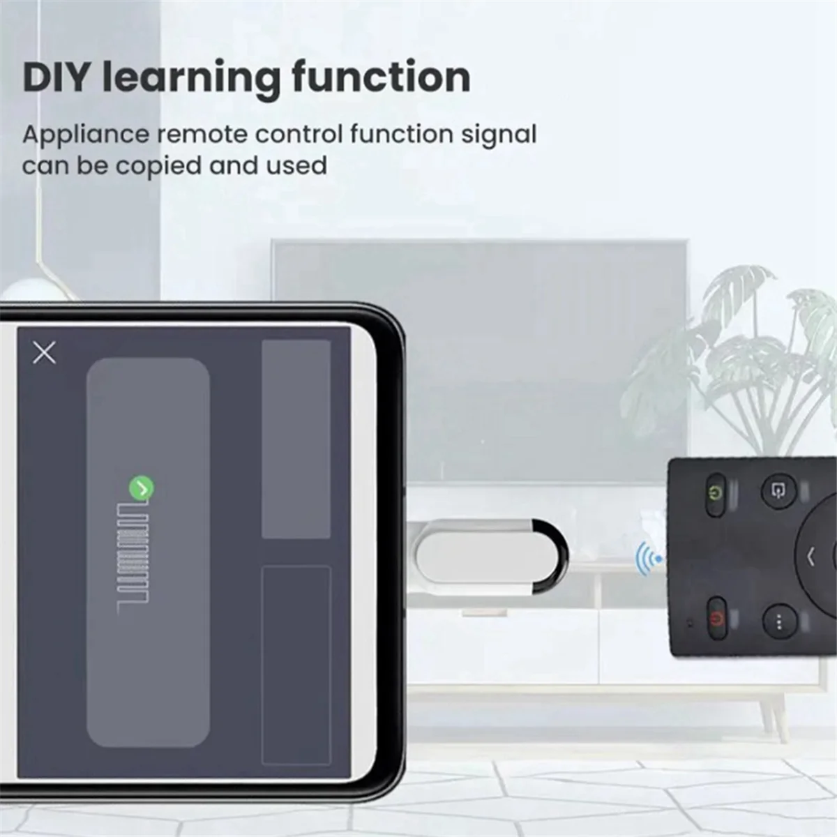 Y02ASmartphone Remote Control Type C USB Universal Smart Infrared App Control Wireless Mini Adapter for TV Air Conditioner A view 6