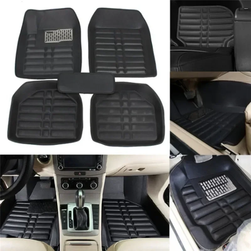 Universal Waterproof Auto Mat 5PCS/Set Car Floor S Front & Rear Liner All Weather Durable Carpet