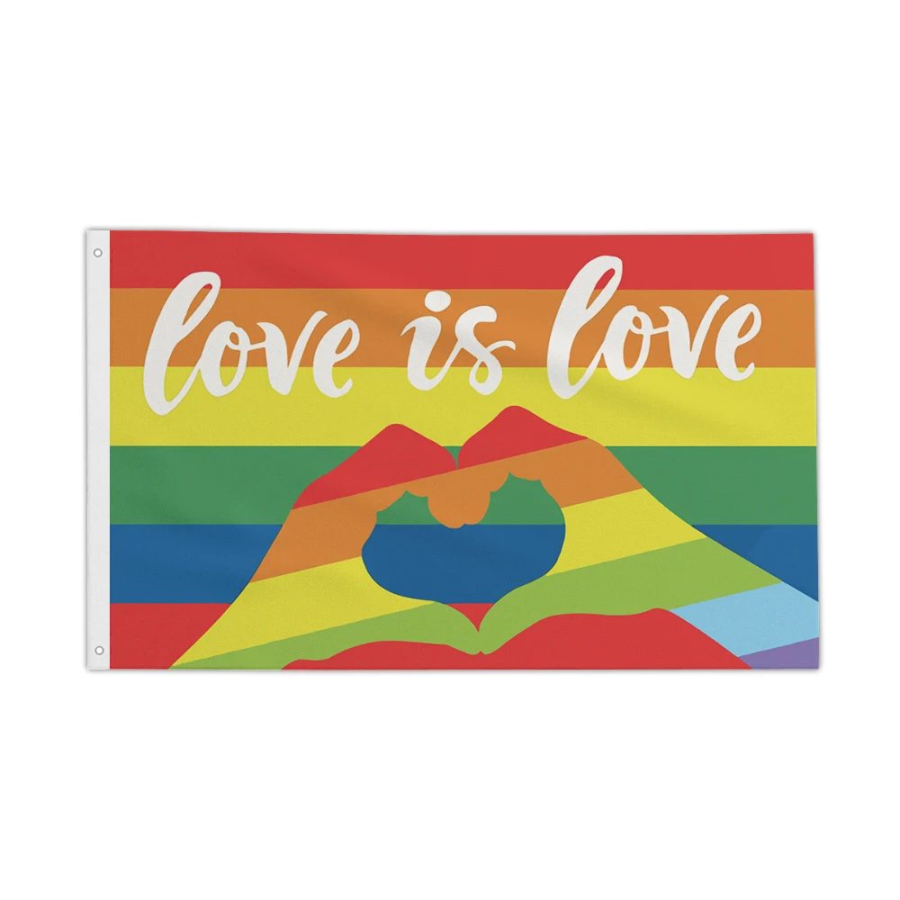 

LGBT Flag 90*150cm 120*180cm,Love is love Room Decor Tapestry,Outdoor decorative flags