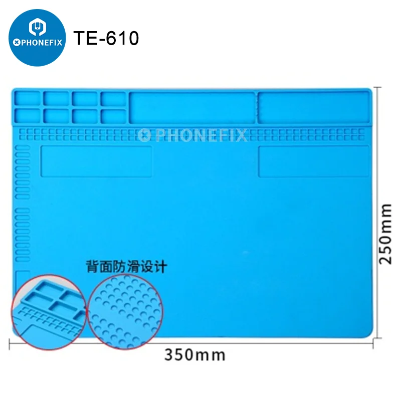 

Repair Pad Insulation Heat-Resistant Soldering Station Silicon Soldering Mat ESD Work Pad Desk Platform for PCB Soldering Repair