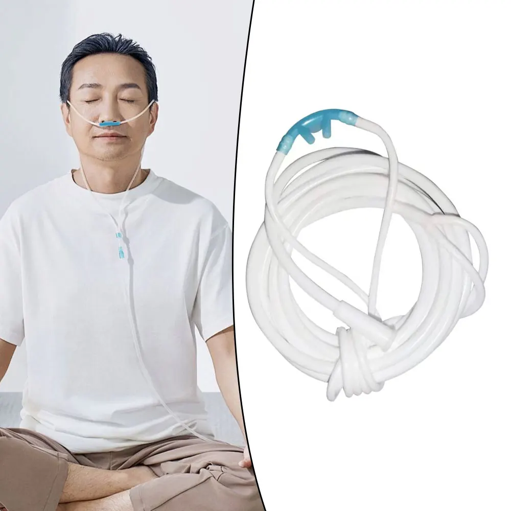 

2 м медицинская водородно-кислородная трубка, кислородная назальная трубка O2 H2, дыхательная силиконовая назальная кислородная трубка без инструмента для ловушки для воды