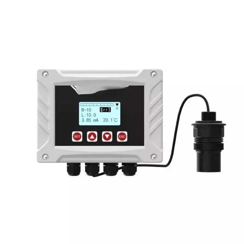 Wall-mounted split industrial  ultrasonic water level sensor level gauge transmitter for water