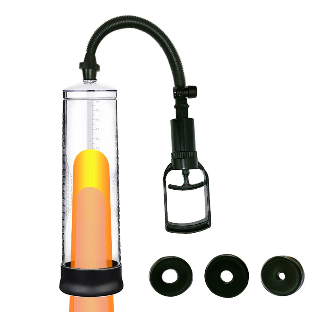 Pompa per l'ingrandimento del pene Dispositivo Pompa per vuoto del sesso per gli uomini Masturbatore maschile Estensore del pene Cazzo Pompa per cazzi Trainer Giocattoli del sesso per gli uomini