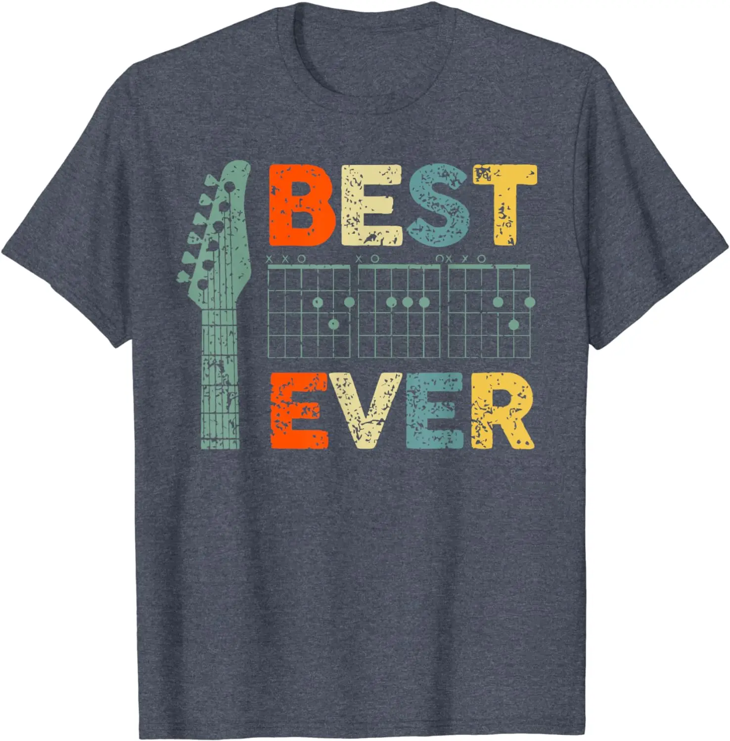 Mens Guitarist Father Best Dad Ever D A D Chord Gifts Guitar T-Shirt