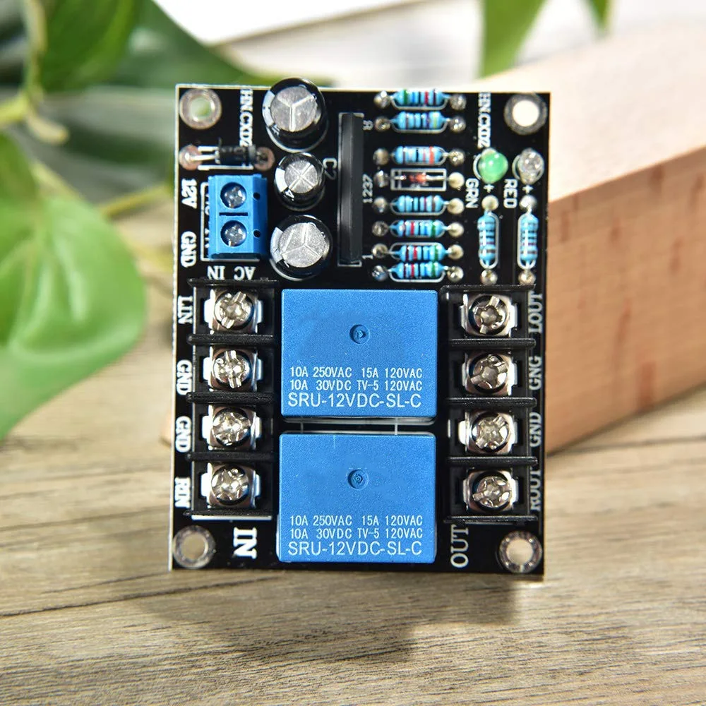 

Надежный UPC1237 DC 12-24 В двухканальный динамик защитная плата задержки отключения звука