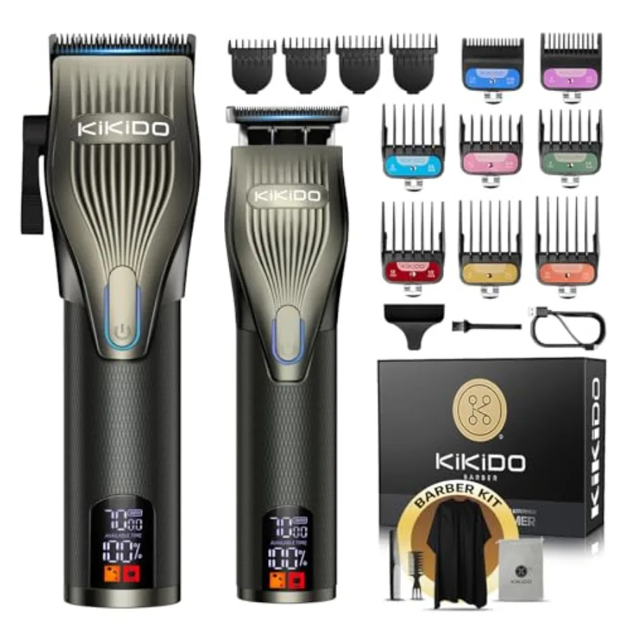 

Professional Hair Clippers for MenUSB Rechargeable Hair Trimmer Men's Grooming Kit for Hair Face Beard for Barbers Shop and Hom