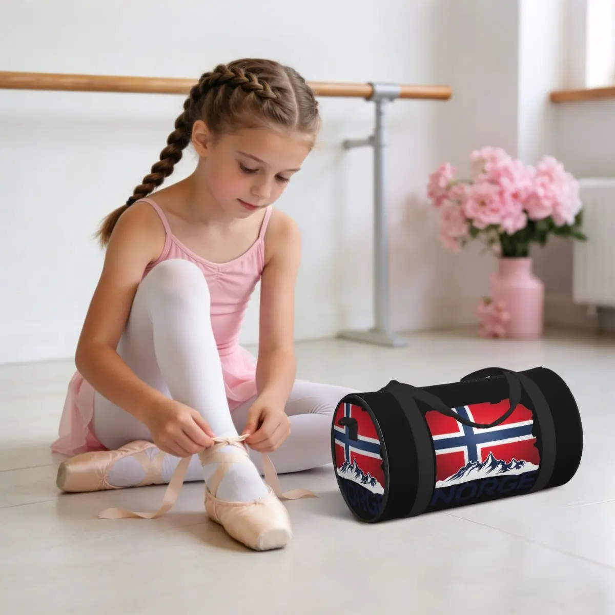 Norway Flag Luggage Bag Large Capacity Duffle Tote Bag Handbags Gym Bags Fitness Bag for Boys Girls