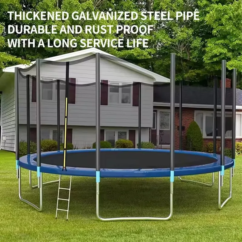 

Customizable Children's Indoor/outdoor Round Trampoline With Safe Edge Durable Metal Frame For Family Fun