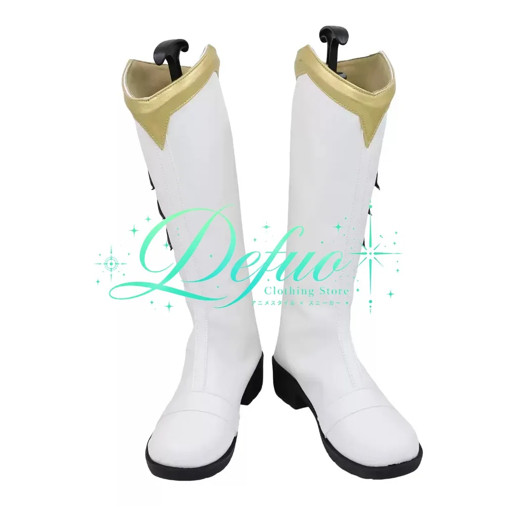 Customized Anime and Game Role-playing Shoes, White Ranger Combat Boots, Halloween Carnival Party Shoes