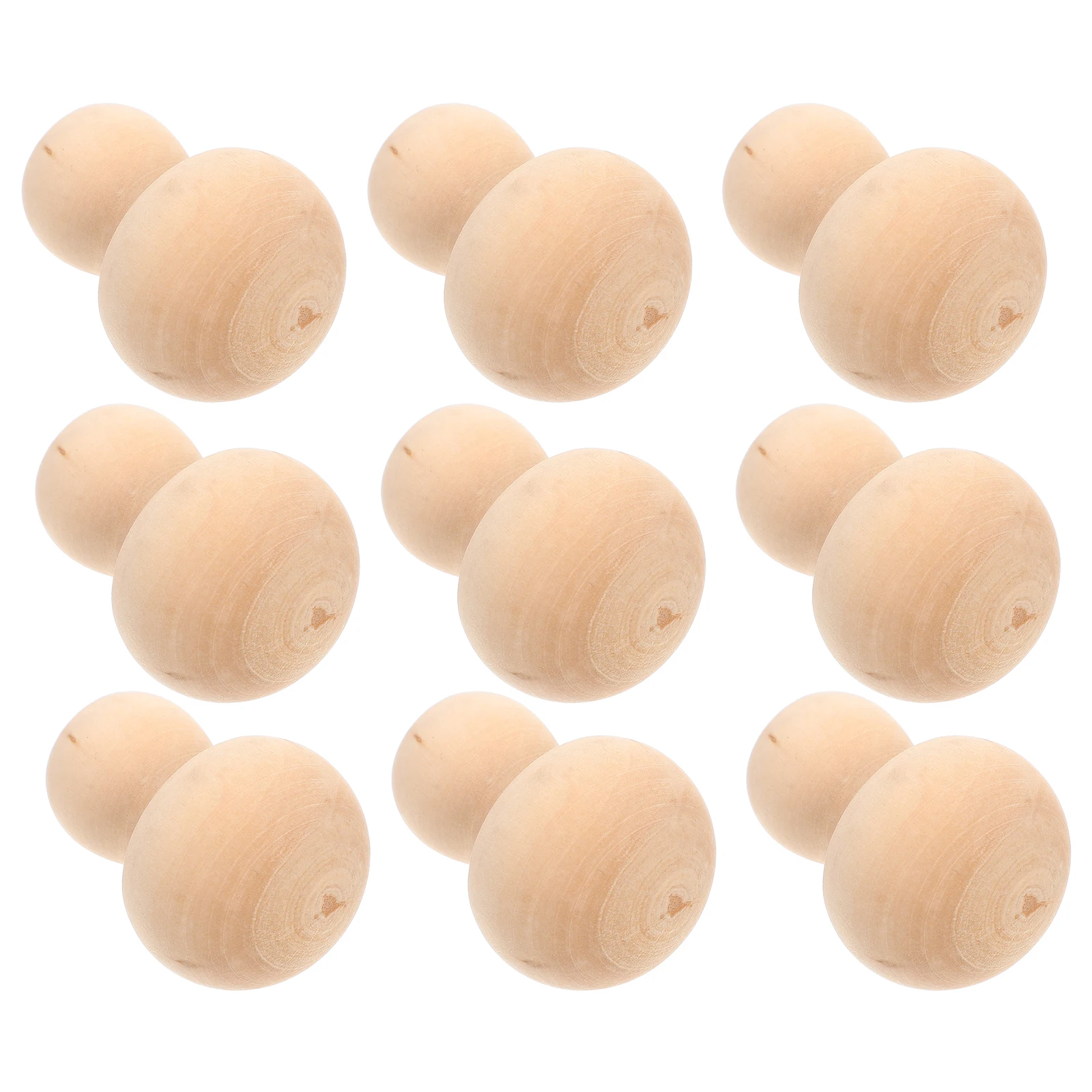 

10Pcs DIY Wooden Mushroom Ornaments Blank Graffiti Craft Set for Children Art Projects Home School Decoration Mini Wood