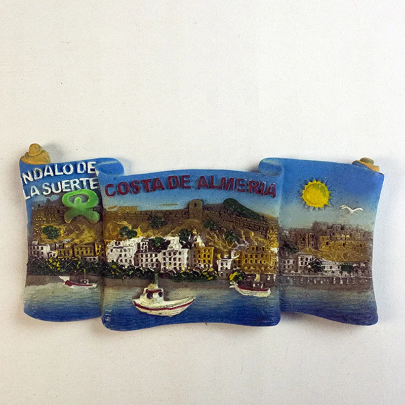

Almeria Coast Scenery Refrigerator Magnet, Creative Cultural Product Souvenir, Kitchen Decoration Gift