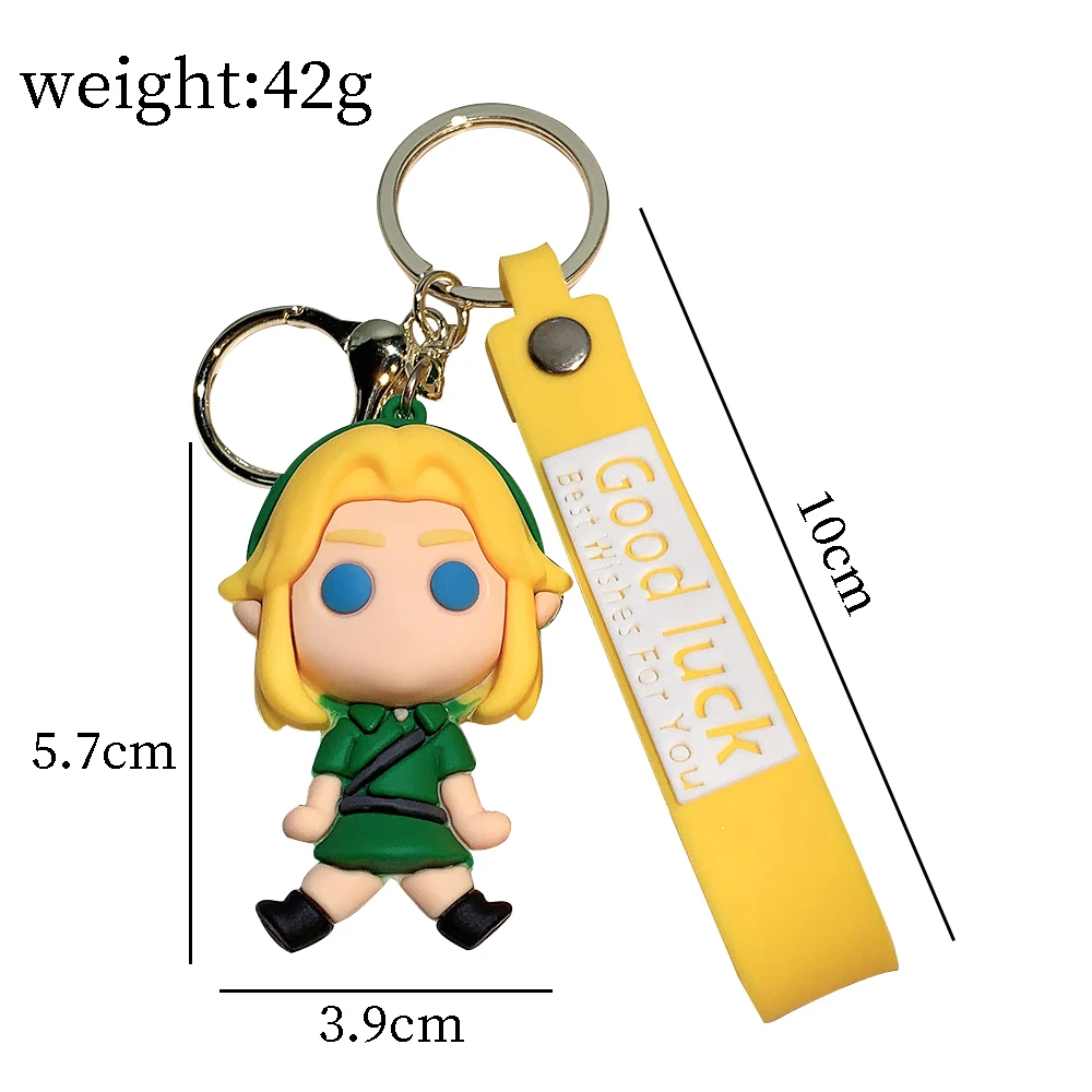 Brelok do kluczy The Legend of Zelda Cartoon Cute Doll PVC Brelok do kluczy Ozdoba Breloczek do kluczy Breloczek do samochodu Zabawki dla dzieci