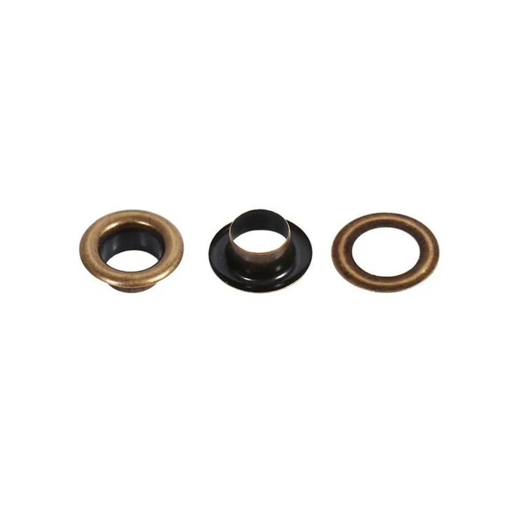 20Pcs 12Mm Inside Diameter Brass Eyelets Grommets for Shoes Clothing Belts Bags Tents Awnings DIY Crafts Vintage Metal Eyelet