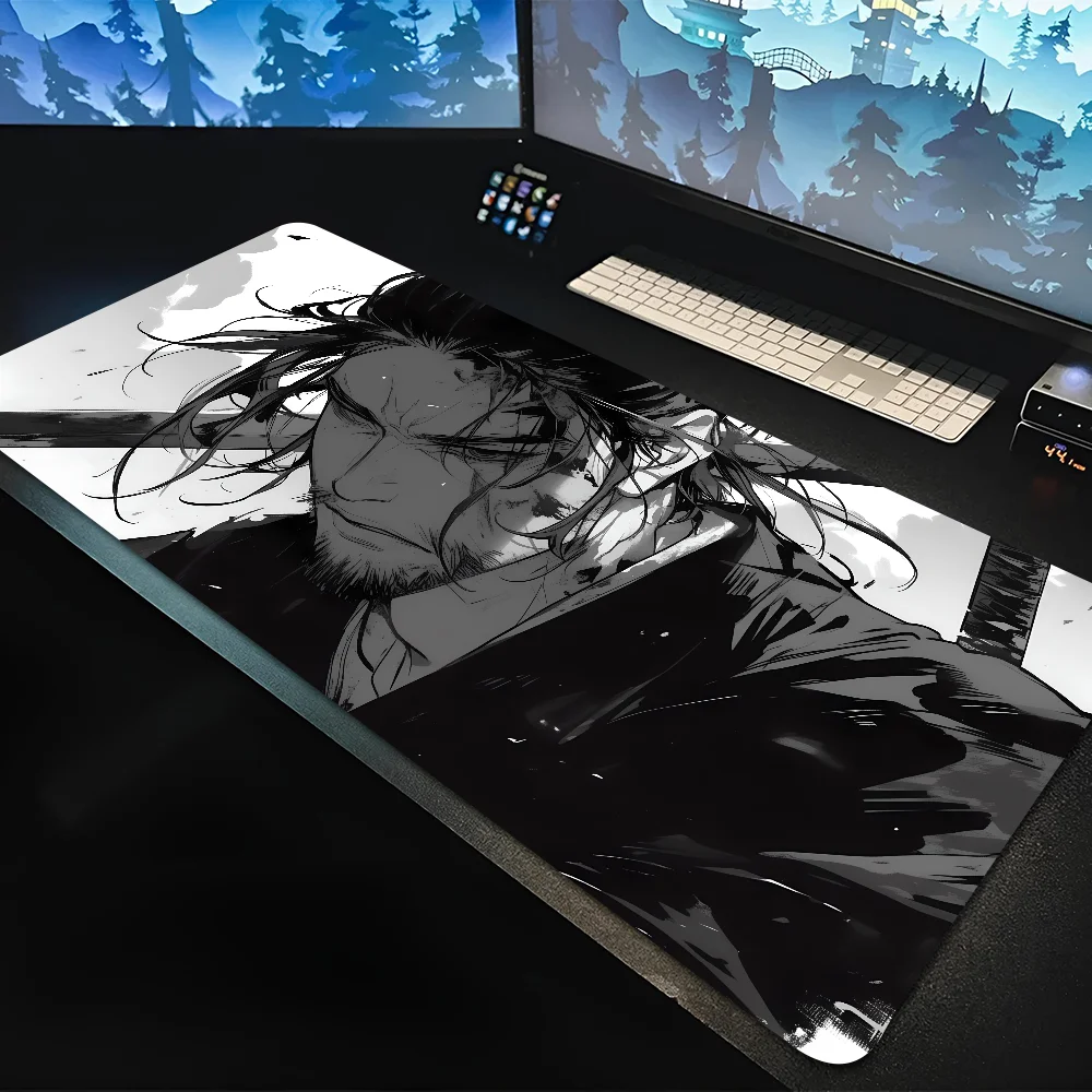 Comic Vagabond Miyamoto Musashi Mousepad Mouse Mat Desk Mat With Pad Gaming Accessories Prime Gaming XXL Keyboard Pad Padding M