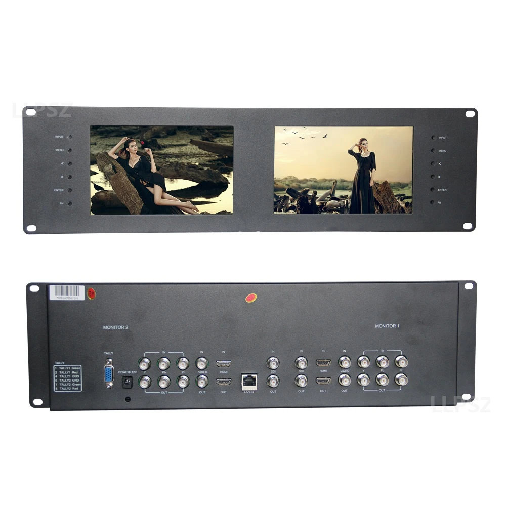 

Lilliput RM-7028S Dual 7 Inch 3RU Rack Mount 3G SDI Monitor