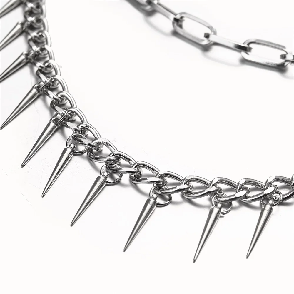 Layered Pants Chain For Men Women Spikes Pocket Trousers Chain Punk  Rock Goth Accessories