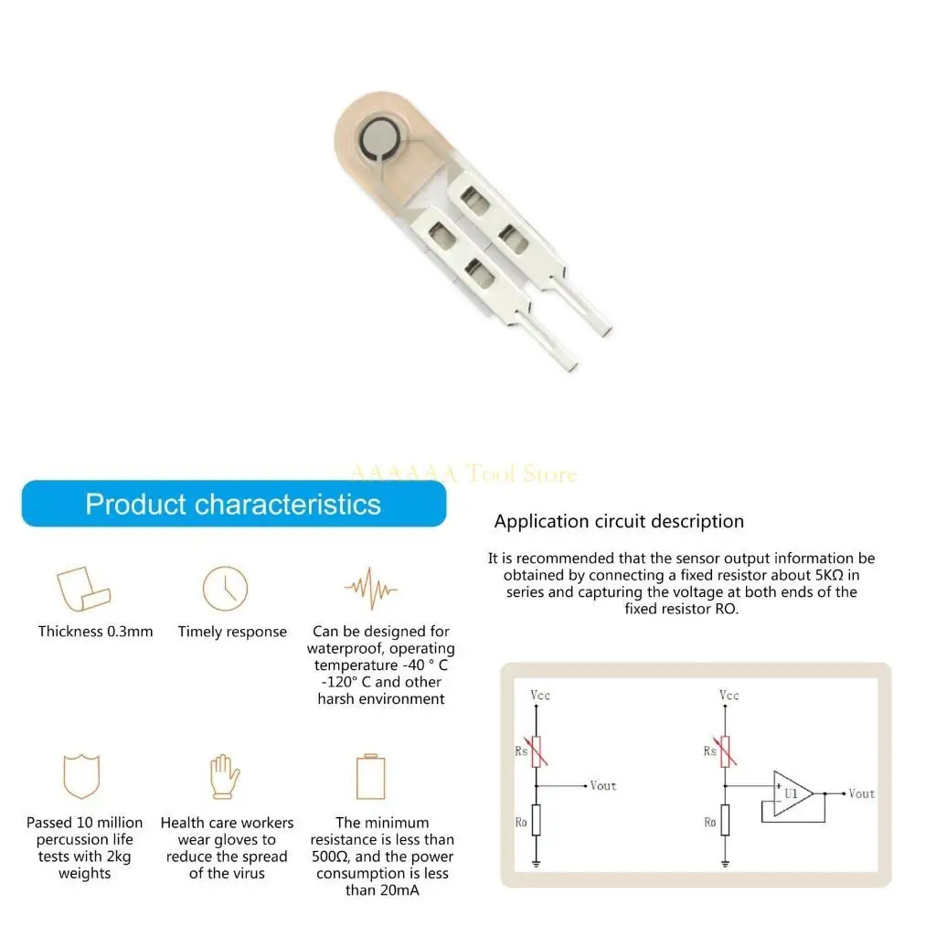 

A2BE RP-C5ST-0.1G Flexible Pressure Sensors Resistive Pressure Sensors Device Small