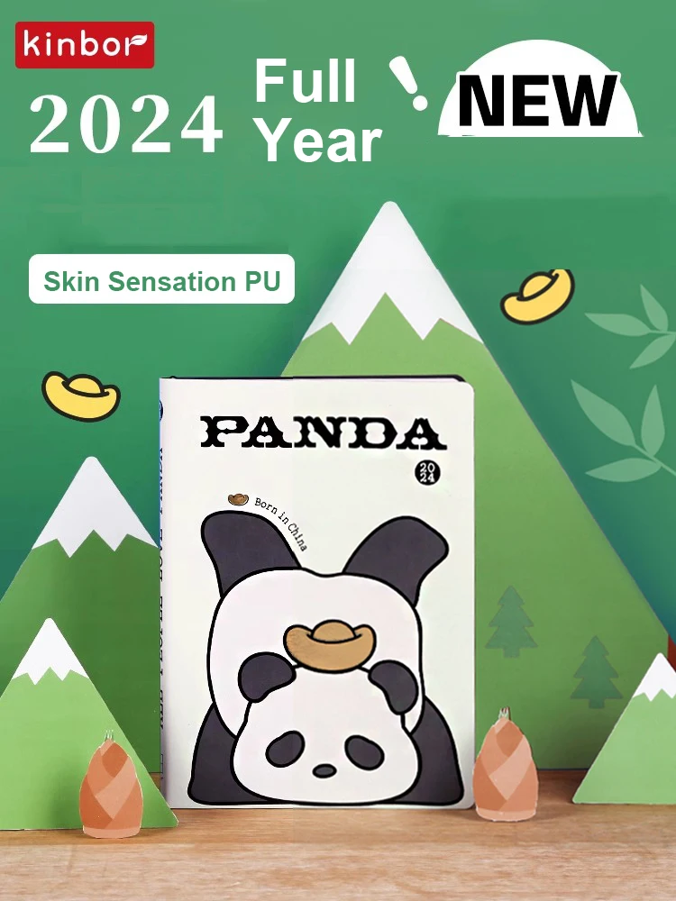 مفكرة كينبور-باندا ، صفحة واحدة في اليوم ، مذكرات باندا ، سنة محدودة ، دفتر جدولة ، دفاتر ملاحظات ومجلات ، A6 ، A5 ، 2024