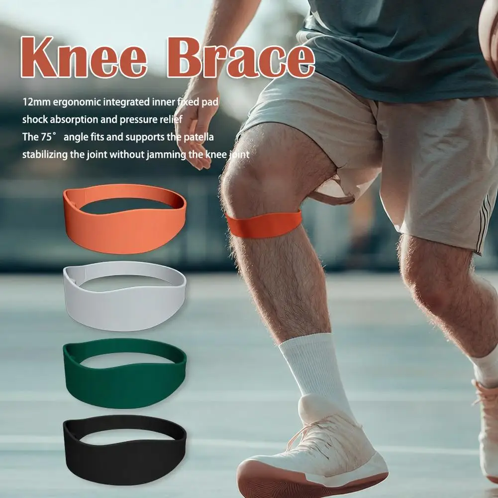 Silicone Patella Tendon Knee Straps Knee Support Sweatproof Highly Elastic Patella Knee Strap Flexible Fixed Protection