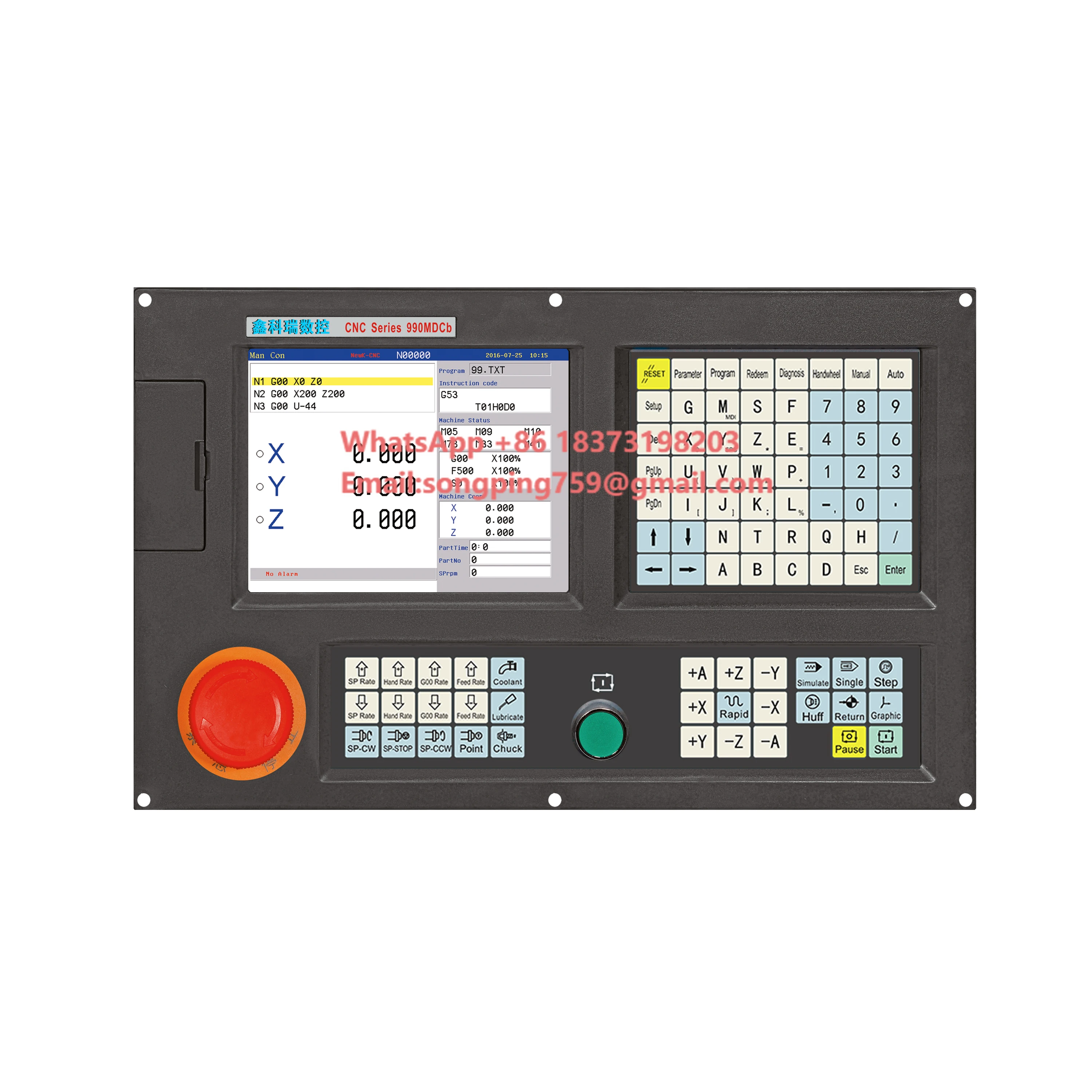 Cnc Kit Controller for Mill with Machine Panel Cnc Controllers List Include 3 Axis Offline Cnc Controller Console