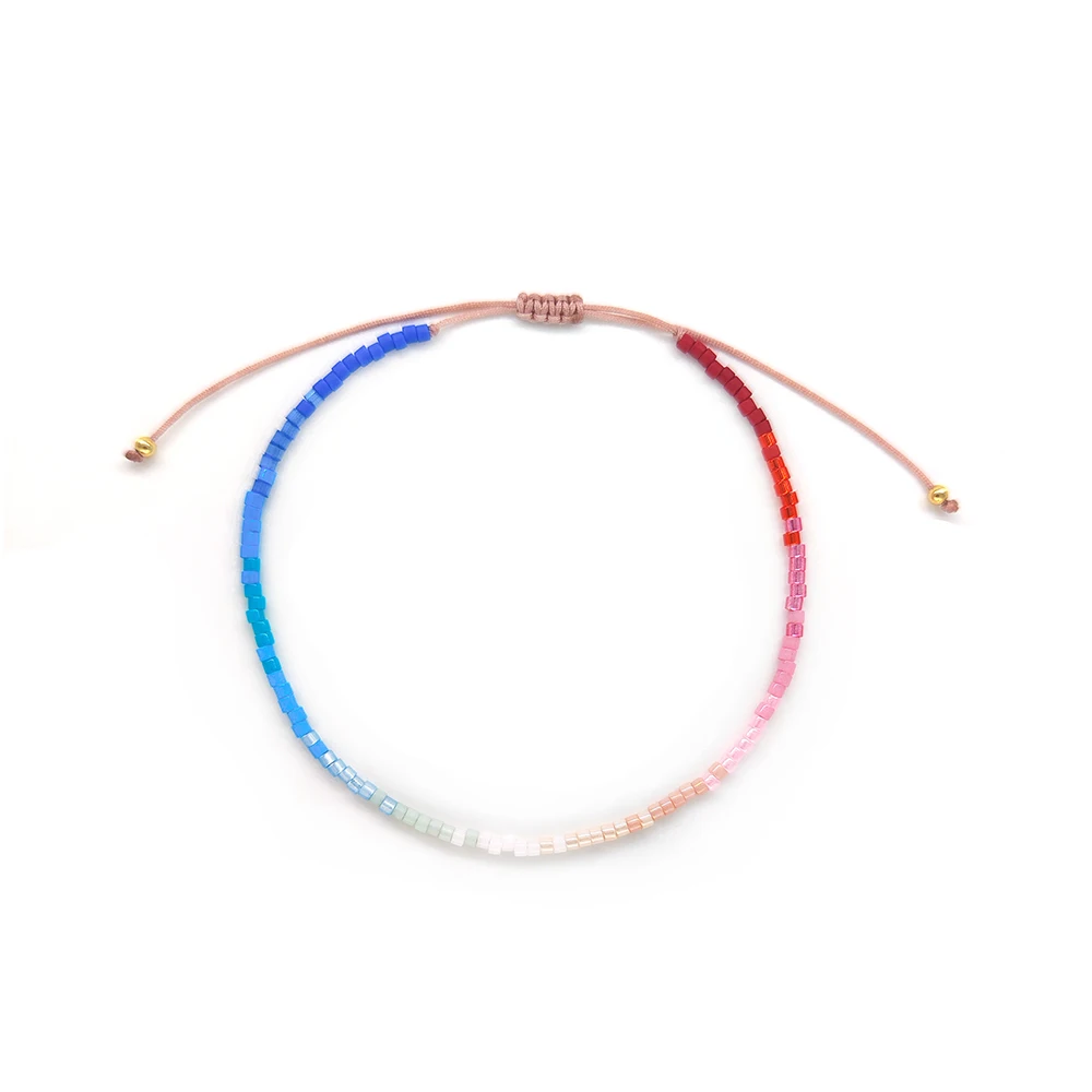 Kkbead miyuki Armband für Frauen Schmuck zierliche Farbverlauf Armbänder Geschenk Boho-Stil Hnadmade Perlen Pulse ras Mujer – Detail 8