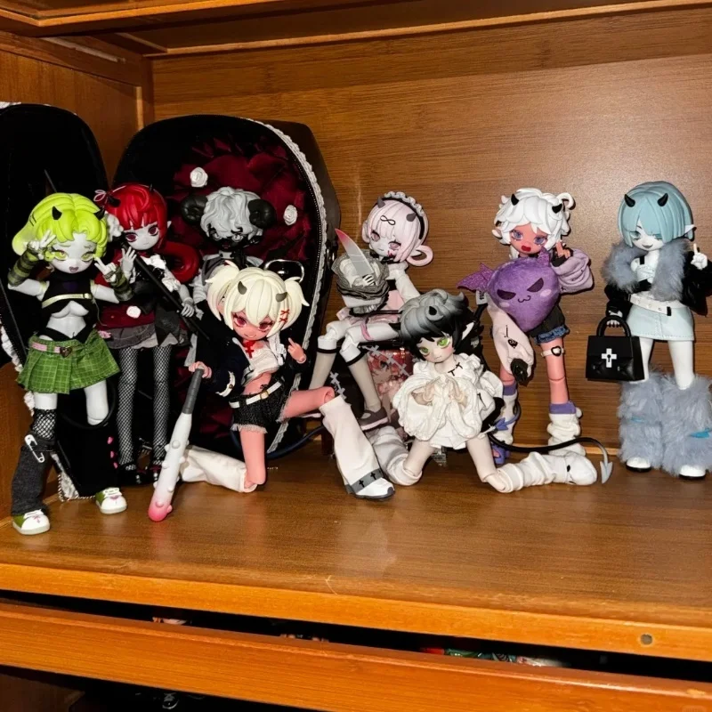 متوفر في المخزون Cooze شيطان القرن Bjd صندوق أعمى 1/8 دمية مفصلية Chuz Town تحصيل عمل الشكل جمع الديكور هدية