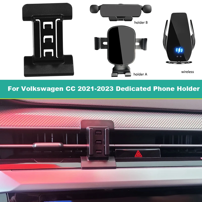 

Dedicated Car Mobile Phone Holder For Volkswagen VW CC 2021-2023 Fixed Bracket Base Support Smartphone Wireless Charging Stand