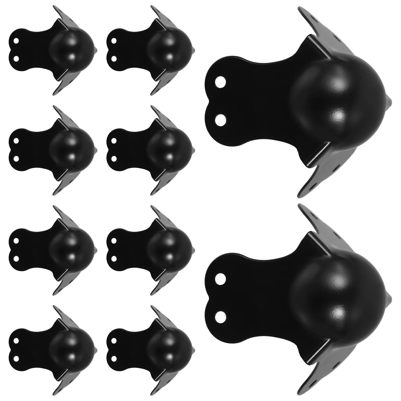 

10Pcs Chrome Plated Corner Protectors Ball Edge Guards Metal Flight Case Hardware for Speaker Cabinets Road Case