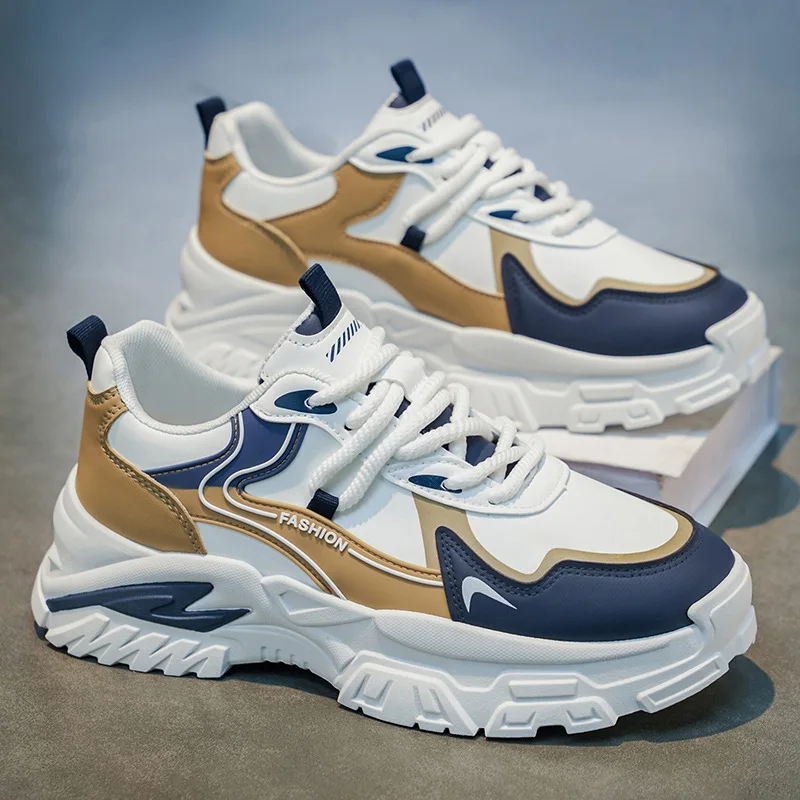 Casual Shoes Men High Quality Thick Bottom Vulcanize Shoes for Men Korean Edition Youth Soft Bottom Breathable Casual Sneakers