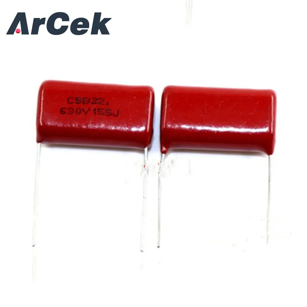 10PCS 630V155J 1.5UF Pitch 20mm 630V 155 155J 1500nf CBB Polypropylene Film Capacitor