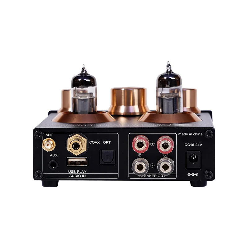 Bluetooth 50W * 2 Tube Amplifier 2.0 Channel Vacuum USB Stereo HiFi Home Audio Digital Class D Power Amplifier Headphone Amp