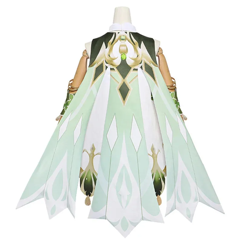 Genshin Impact Nahida Lesser Lord Kusanali 코스프레 의상 게임 Genshin 가발 드레스 할로윈 파티 의상 여성용 의상