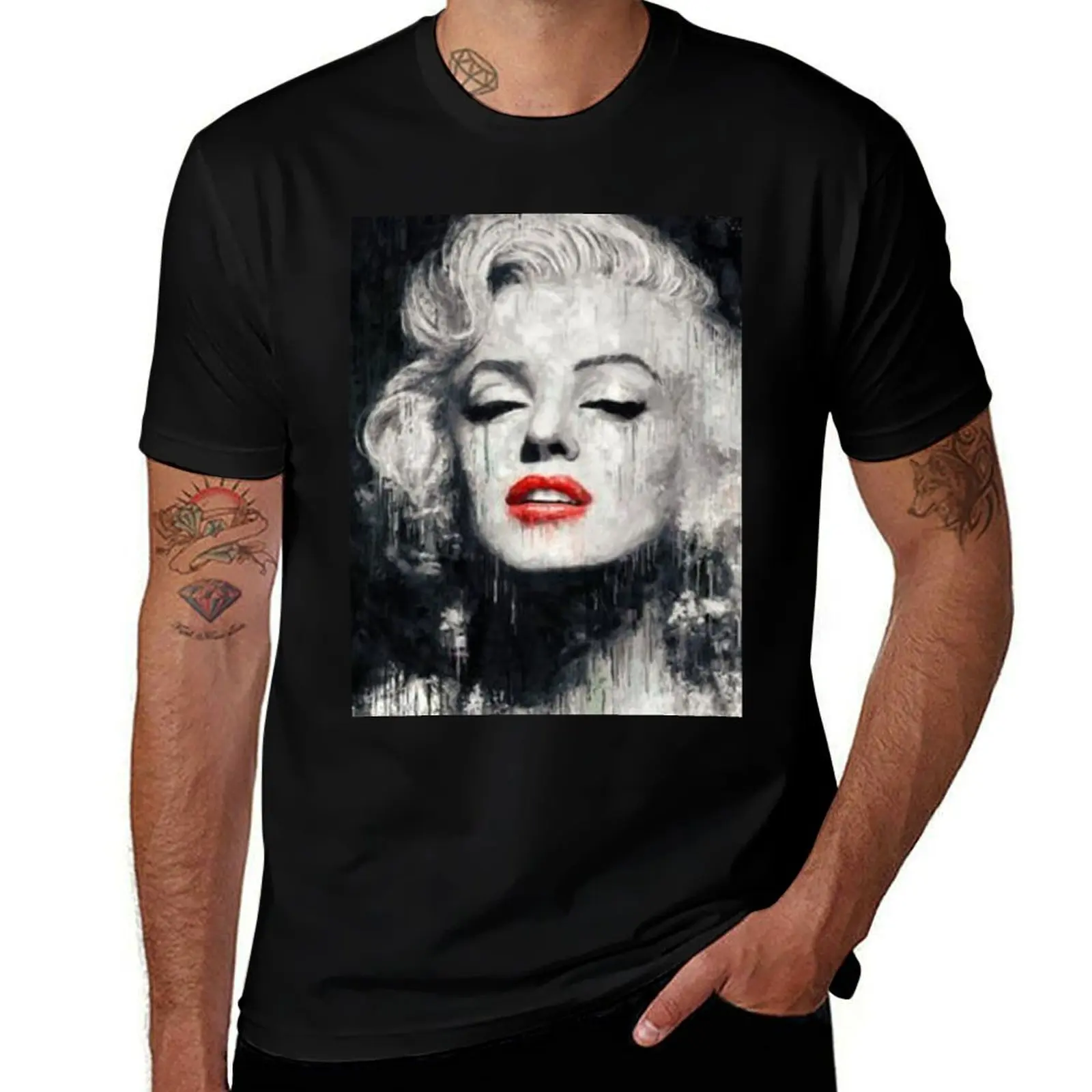 Red Lipstick T-Shirt T-shirts oversize baggy shirts quick-drying plain white t shirts men