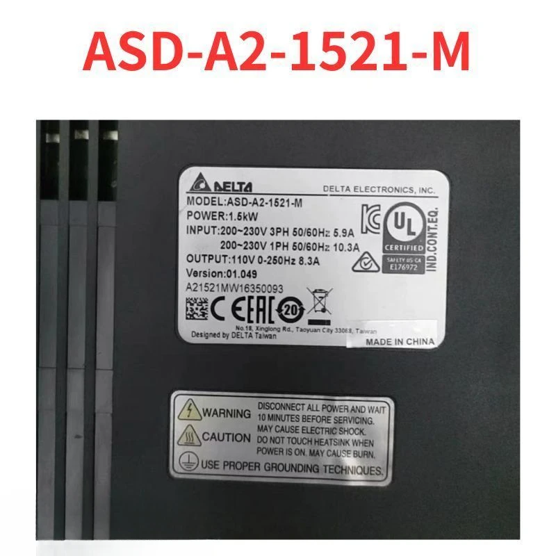 90% New Second-hand ASD-A2-1521-M Servo-drive Tested OK