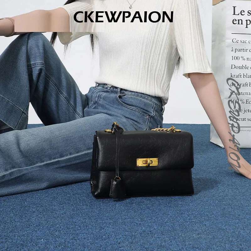 

Женская сумка через плечо ewpaison, клатч-ло с цепочкой, новинка 2024, универсальная сумка Faion для пригородных поездок, мягкая искусственная кожа, квадратная авпа