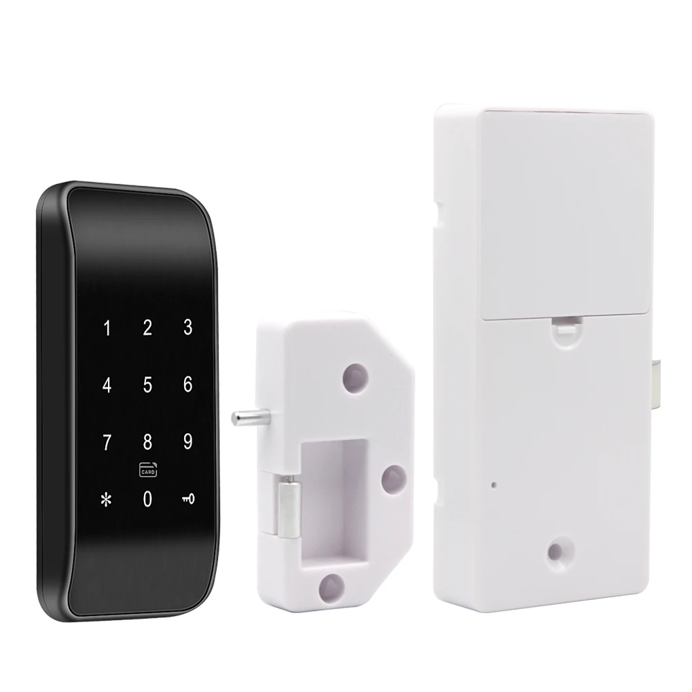 Ttlock app bloqueio de armário inteligente 13.56mhz compatível com teclado telefone cartão rfid senha nfc desbloqueio para controle de acesso de móveis