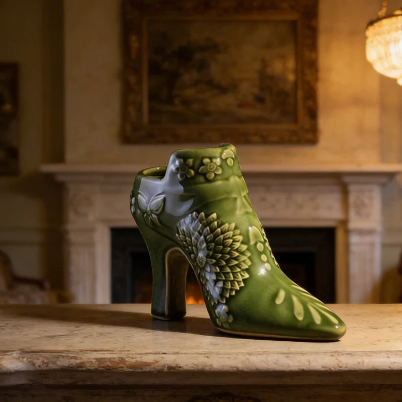 Copas Tiki con Forma de Zapato de Tacón Alto, Copas de Vino de Cerámica Personalizadas, Copas de Cóctel Creativas, Accesorios de Decoración para el Hogar