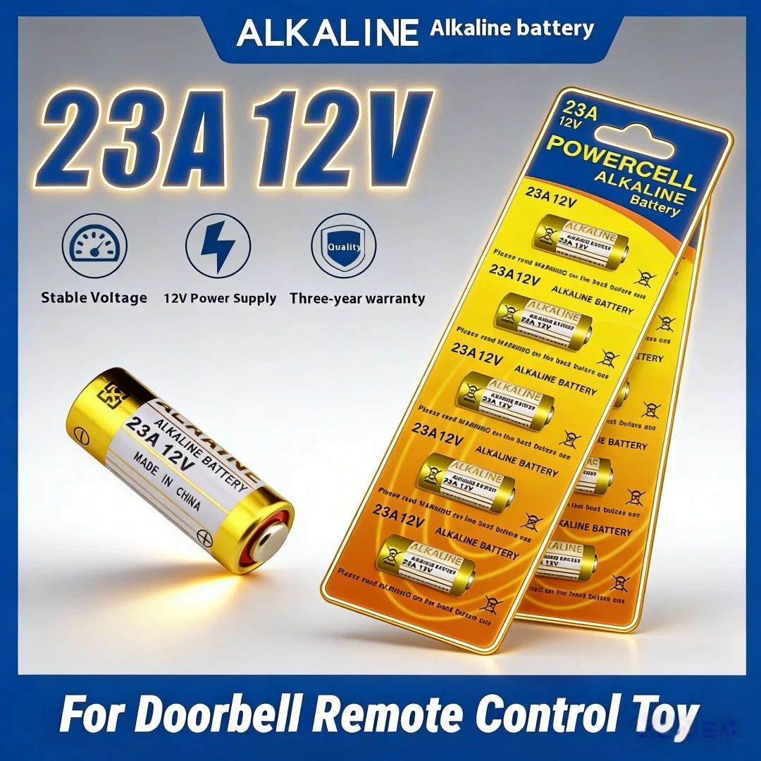 

12V A23 23A. Alkaline Dry Battery. Doorbell Remote Control Electric Toy MN21 LRV08 A23S E23A EL12