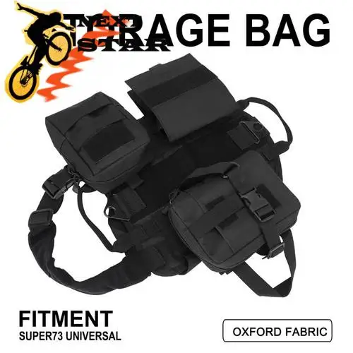 

Universal Battery Bag Storage Bag For KTM SUZUKI Super 73 Motorcycle Accessories Oxford Fabric Black