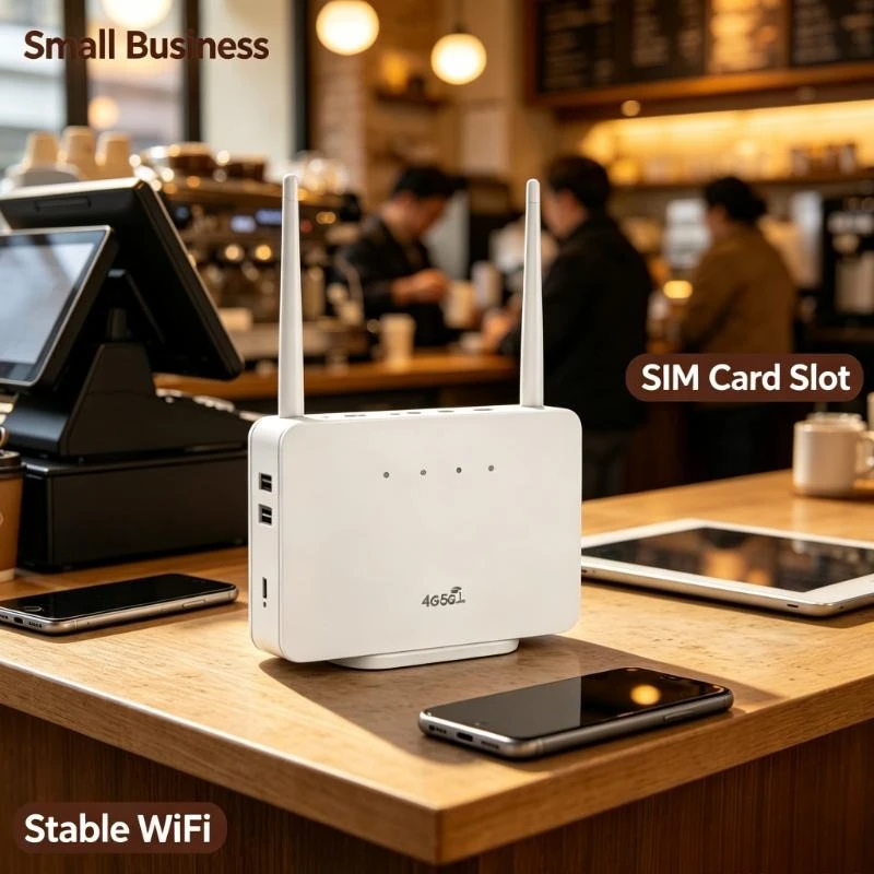 Portable 4G WiFi Modem Router 300Mbps External Antenna SIM Card Slot EU Plug for Home Work Travel