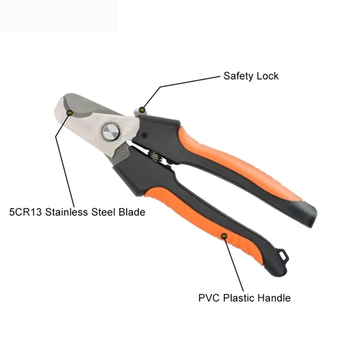 YE-205A Cable Cutter Stripper Pliers Industrial Level Cutter Industrial Level Cutter Ability 38mm² Diameter 16mm