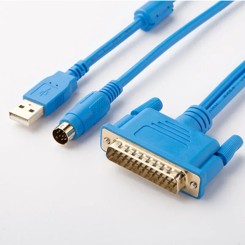 USB-SC09 PLC Programming Cable For Mitsubishi FX0 FX0S FX1S FX0N FX1N FX2N A Series RS232 Download Cable