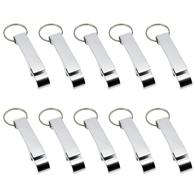 

10Pcs Bottle Opener Key Chain Key Chain Metal Key Chain Bottle Openers Keychains