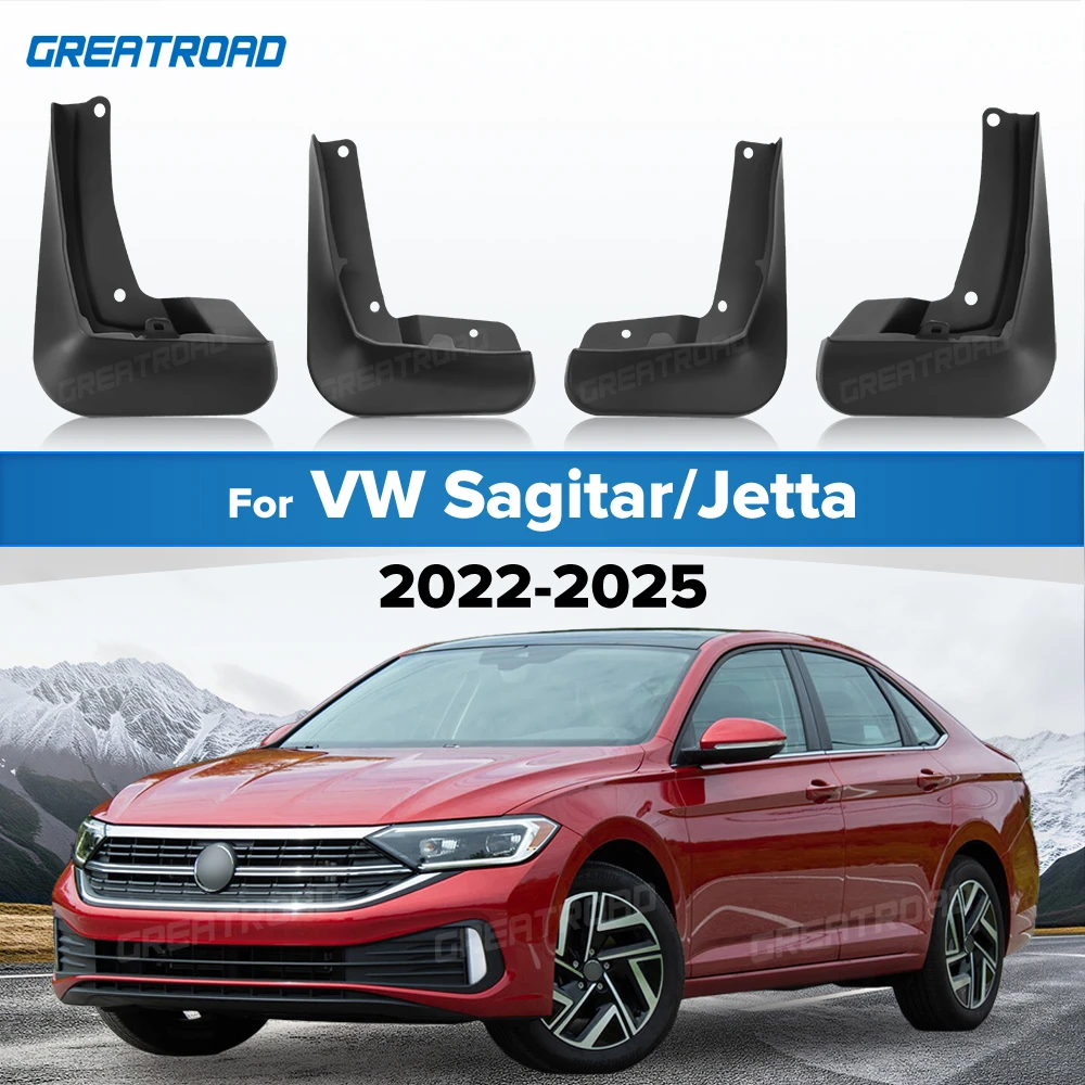 For Volkswagen VW Sagitar/Jetta 2022 2023 2024 2025 Fender Mudflaps Splash Guards Mudguards Mud Flaps car Accessories